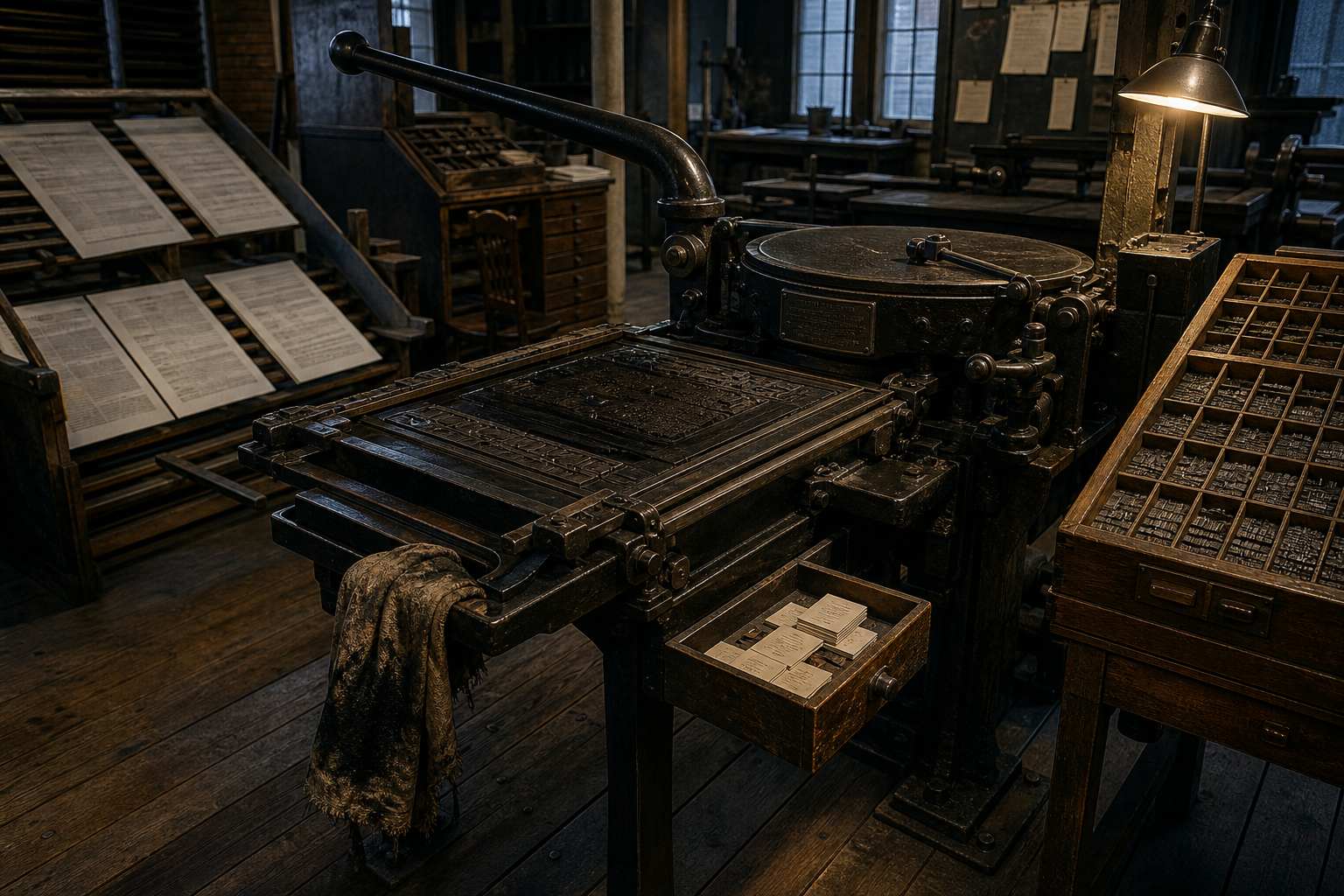 Surveyed view of the Chronicle Press
