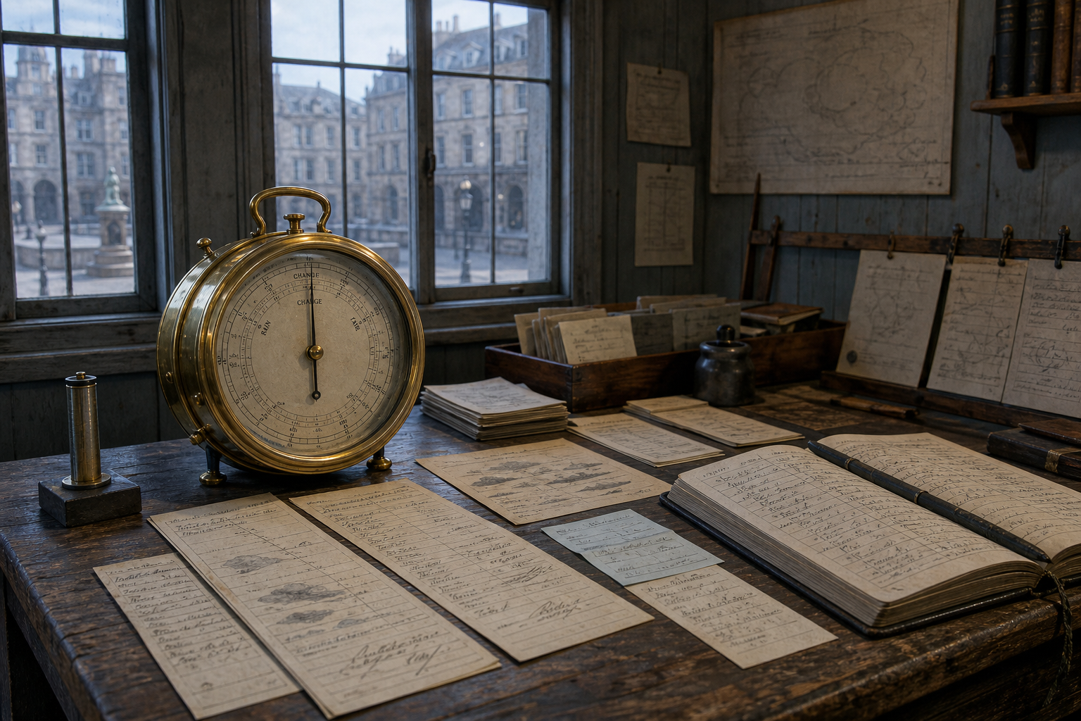 Editorial reconstruction of The Weathervane and its honestly broken barometer